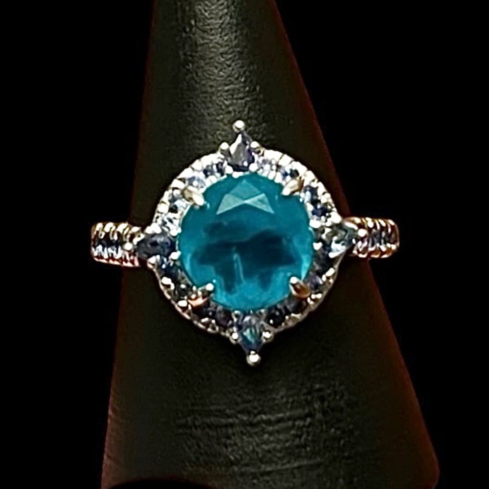 Bomb Party Turquoise Blue Gemstone Ring